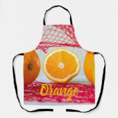 Tablier Fruit orange pour végétalien et végétalien (Recto)