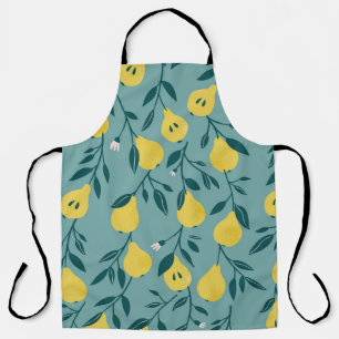 Tablier Fruit poire jaune : Arrière - plan Vintage