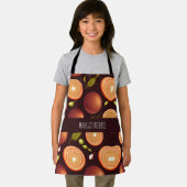 Tablier Fruits Brown orange Motif coloré (Insitu)