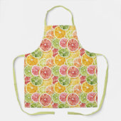 Tablier Fruits Citriques Lime Citron Orange Pamplemousse (Recto)