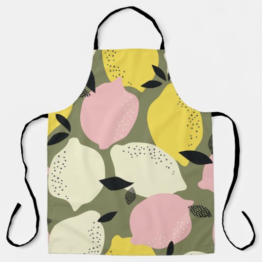 Tablier Fruits d'agrumes Motif sans soudure (Recto)