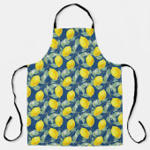TABLIER FRUITS DE CITRON DANS LE BLEU CAMPAGNARD (Recto)