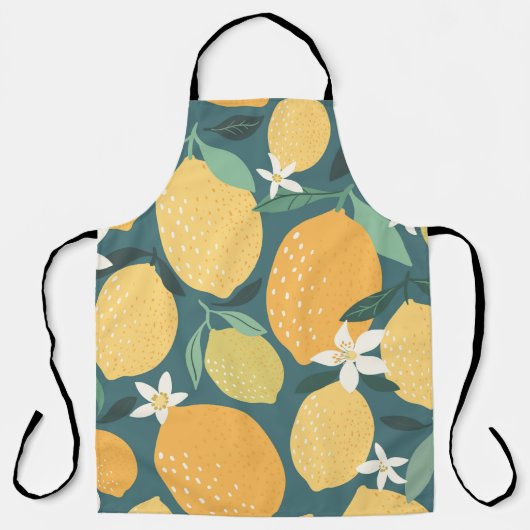 Tablier Fruits de citron sans soudure motif (Recto)