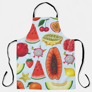 Tablier Fruits Exotiques : Imprimé tendance sans couture.