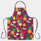 Tablier Fruits pourpres Points Motif Fruité mignonne Gourm (Recto)