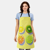 Tablier Fruits Slices Pop Art (Porté)