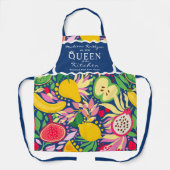 Tablier Fruits tropicaux Reine d'été de la cuisine (Recto)