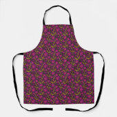 Tablier Fuchsia | Dancing Watercolor Daisies Apron (Recto)