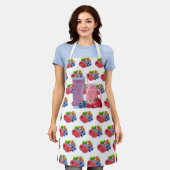Tablier Fumée aux bleuets et aux fraises (Porté)
