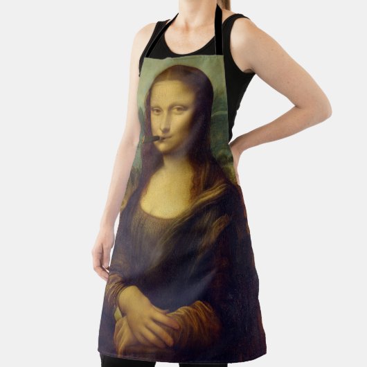 Tablier Fumer le cigare Mona Lisa Fumer s'amuser Fine Art (Insitu)