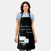 Tablier Fumeur BBQ Fumée Cuisine personnalisée (Porté)