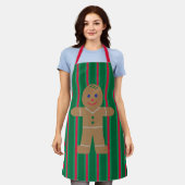 Tablier Fun and Fancy Christmas Gingbread Homme (Porté)