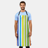 Tablier Fun Bright and Bold - Stripes modernes (Porté)