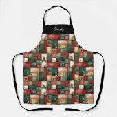 Tablier Fun Chic Winter Greenery Christmas Party (Recto)