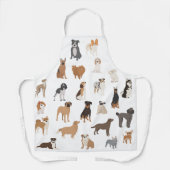Tablier Fun Chien reproduit motif Services pour animaux de (Recto)