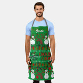 Tablier Fun Christmas Cuisine Creative (Porté)