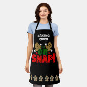 Tablier Fun Christmas Gingerbread Homme "Oh Snap" (Porté)