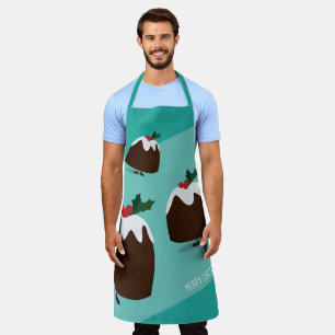 Tablier Fun Christmas Pudding Food Christmas
