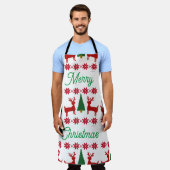 Tablier Fun Christmas Sweat Style Motif de vacances (Porté)