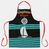 Tablier Fun Coloré Thème Nautique (Recto)