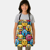 Tablier Fun Colorful Emoji Faces (Insitu)