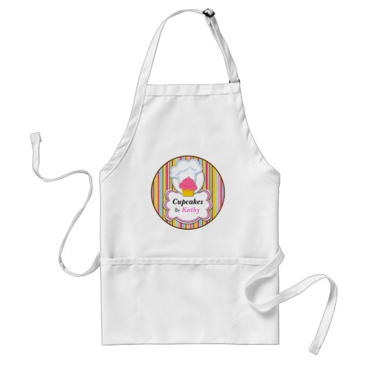Tablier Fun Cupcake & Baker's Casquette Apron personnalisé (Devant)