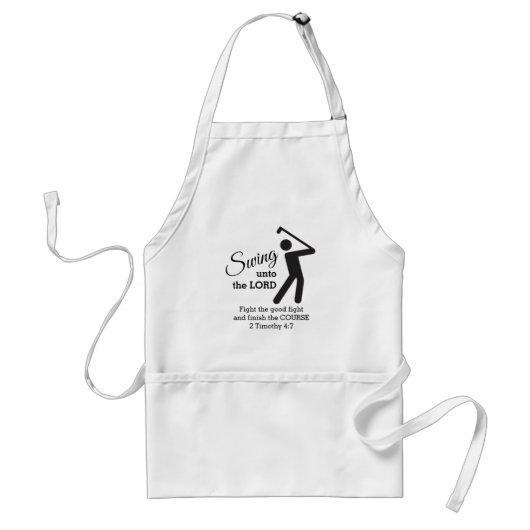Tablier Fun Custom CHRISTIAN GOLFER Swing Unto (Devant)