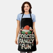 Tablier Fun de Noël Fun de la famille forcée Noël Fête de (Porté)