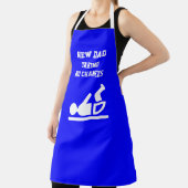 Tablier Fun Diaper Duty NEW DAD Blue Apron (Insitu)