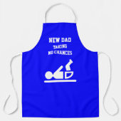 Tablier Fun Diaper Duty NEW DAD Blue Apron (Recto)
