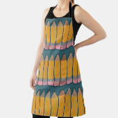 Tablier Fun Epic Illustré Motif crayon jaune (Insitu)