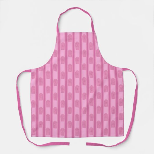 Tablier Fun et Fancy Pink Popcorn (Recto)