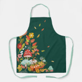 Tablier Fun Fairy Garden Autumn Feuilles Champignons & Cit (Recto)