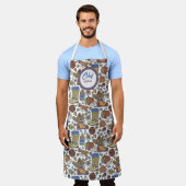 Tablier Fun Fall Boots Motif, Chefs Personnalisés Apron (Porté)