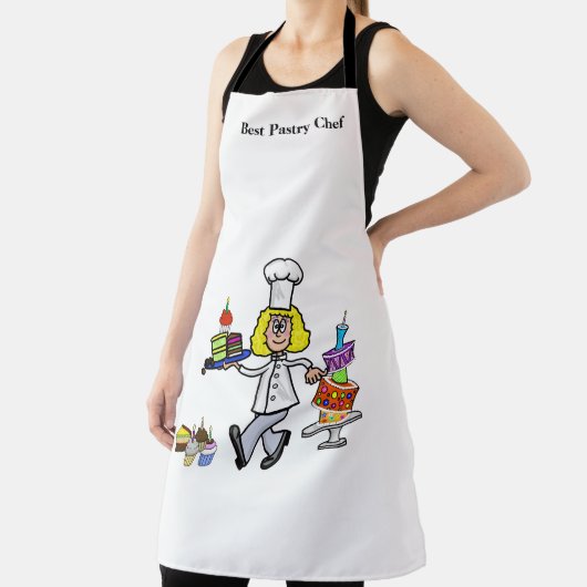 Tablier Fun Femme Chef pâtisserie Apron (Insitu)