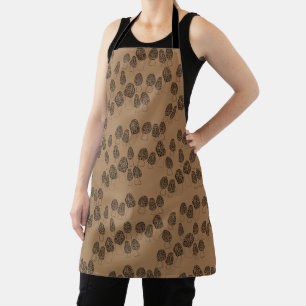 Tablier Fun Fungi Morel Champagne Motif