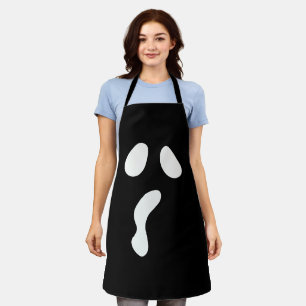 Tablier Fun Halloween boo face fantôme effrayant Parti