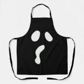 Tablier Fun Halloween boo face fantôme effrayant Parti (Recto)