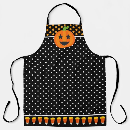Tablier Fun Halloween Citrouille Candy Corn (Recto)