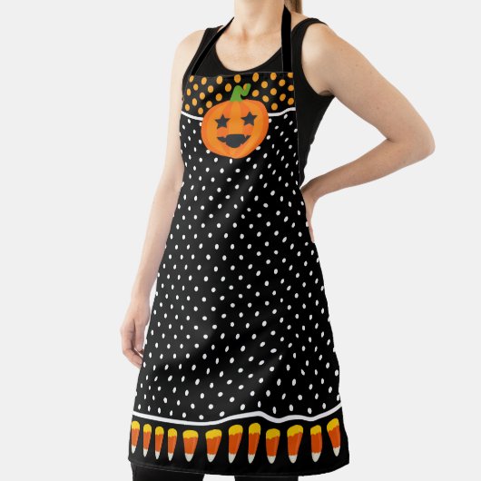 Tablier Fun Halloween Citrouille Candy Corn (Insitu)