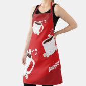 Tablier Fun Hot Chocolat Nom Noël (Insitu)