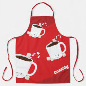 Tablier Fun Hot Chocolat Nom Noël (Recto)