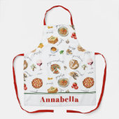 Tablier Fun Italian Food Lover Kitchen (Recto)