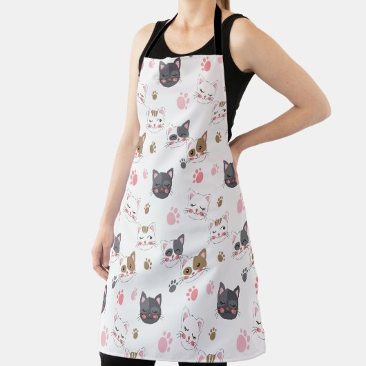 Tablier Fun Kitty Cat Motif (Insitu)