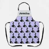 Tablier Fun Lavender Black Crow sorcier Casquette crâne Ha (Recto)