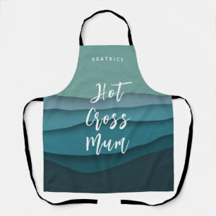 Tablier Fun Mum Citation de Pâques Blue Ocean Waves