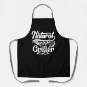 Tablier Fun Natural Born Griller BBQ (Recto)