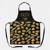 Tablier Fun Pasta Variety Motif Prêt à personnaliser (Recto)