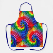 Tablier Fun Rainbow Tie Dye Psychedelic Retro Hippie (Recto)