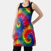 Tablier Fun Rainbow Tie Dye Psychedelic Retro Hippie (Insitu)